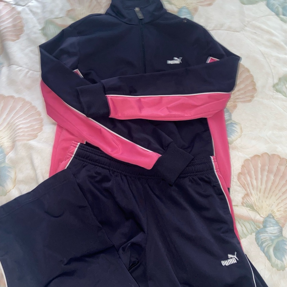 Puma Black and Pink Athletic Set